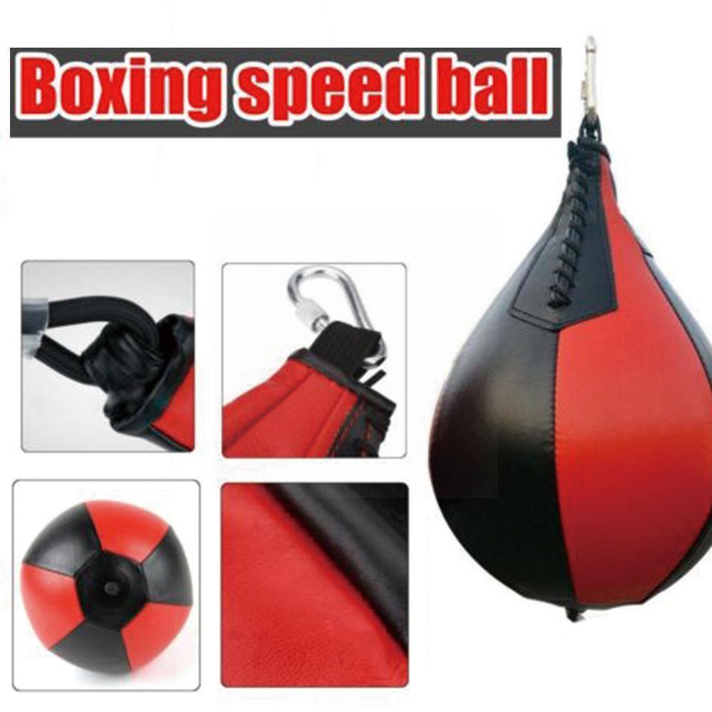 1pc Pear Boxing Bag Training Speed Balls For Mma Muay Thai Punch Fitness Sports Equipment Training Pu Hanging Punching Ball H5s7
