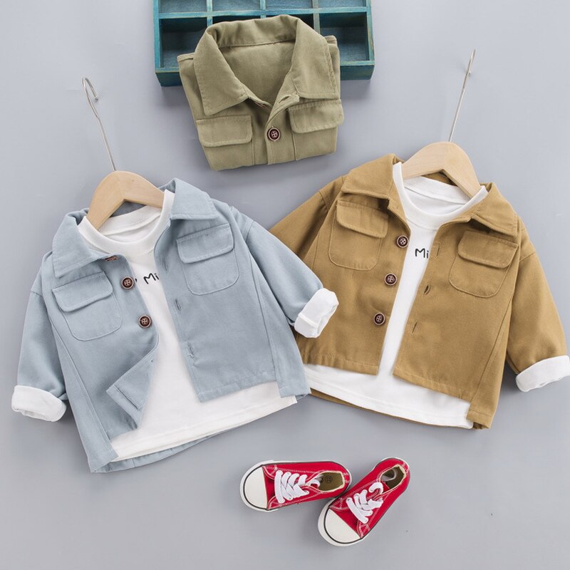 Lente Baby Boy Kid Kleding Vest Geul Jas Voor 1 2 3 4 Jaar Baby Boy Kleding Peuter Outfit casual Bovenkleding Jassen