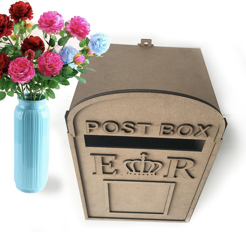 årgang tre postkasse diy bryllup postboks brev avis container kunst håndverk dekorasjon