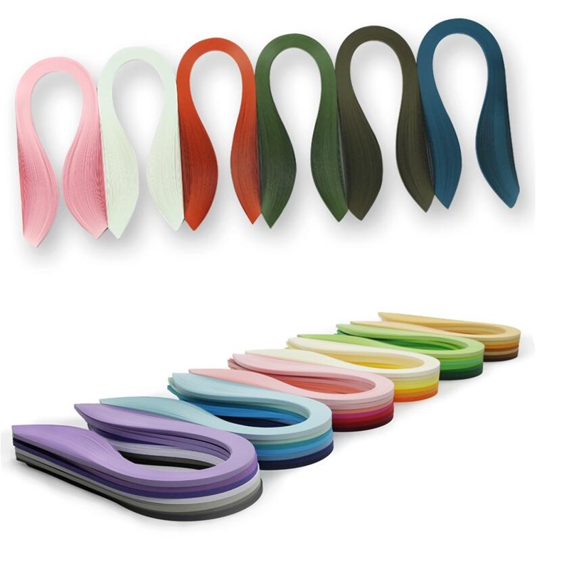 Paper Quilling Strips 5mm Solid Color Length 54cm 120 Strips per Pack Origami Paper for Children and Adults Beginners Color 1-28
