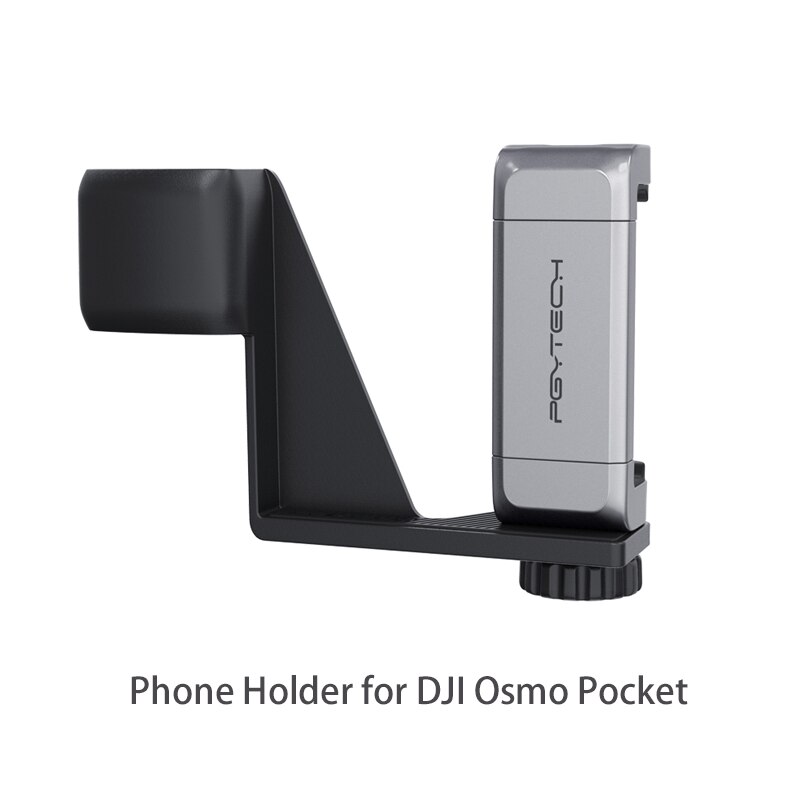 PGYTECH Phone Holder Bracket for DJI Osmo Pocket Expansion Accessories Set & Tripod Extension Rod for DJI Osmo Pocket: Grey