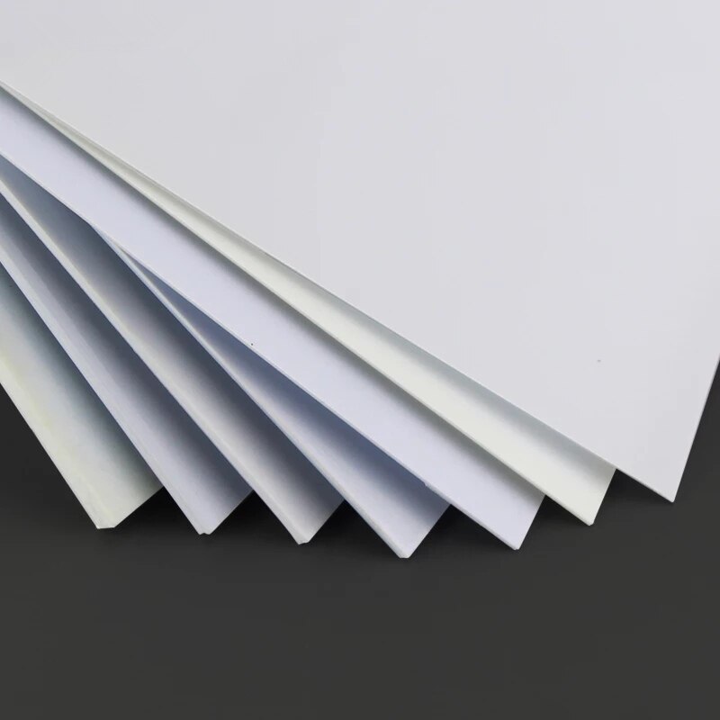 3 PCS. ABS sheet styrene plate 200 mm x 250 mm white more proportion DIY manual, building model materials