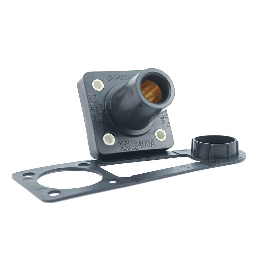 R-LOK 400A 3 Phase Single Pole Power Connector Compatible with Camlock: Black