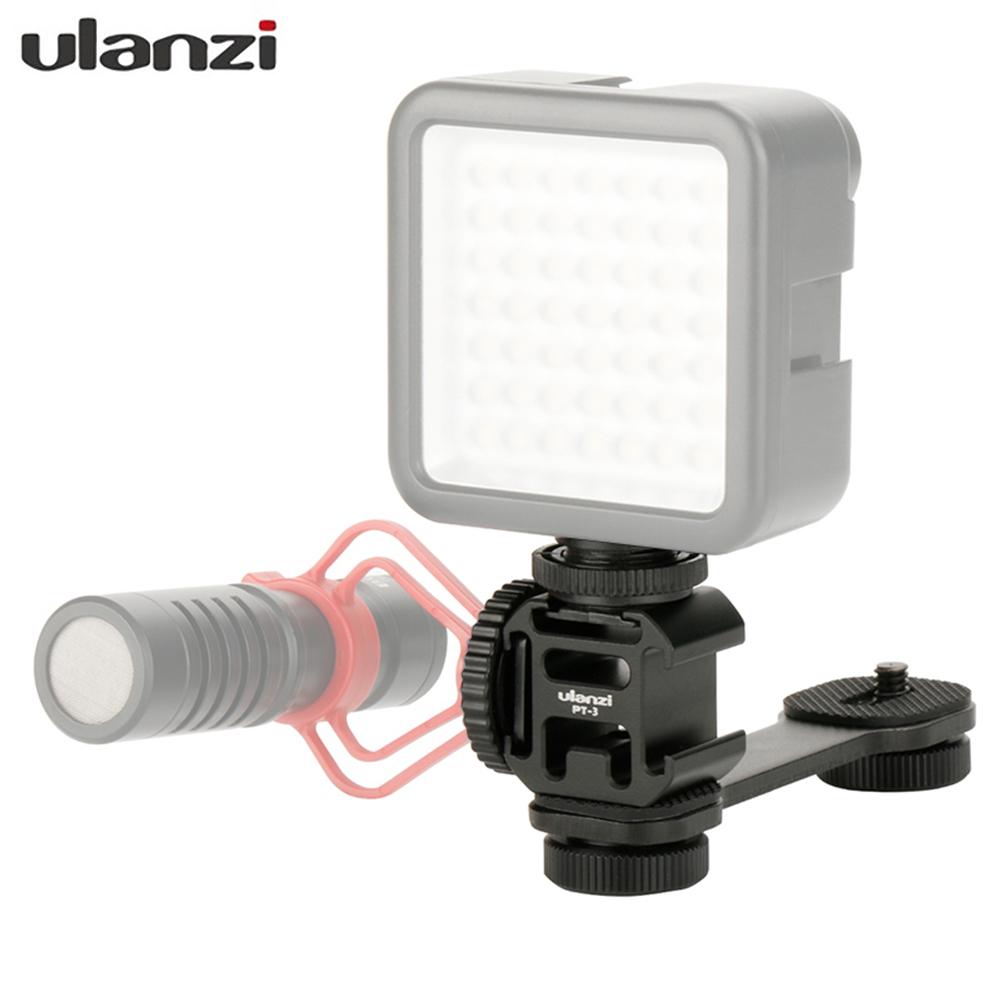 Ulanzi PT-3 Zhiyun lisse 4 Feiyu Vimble 2 DIJ OSMO Mobile 2 Triple chaussures supports support support Microphone plaque adaptateur