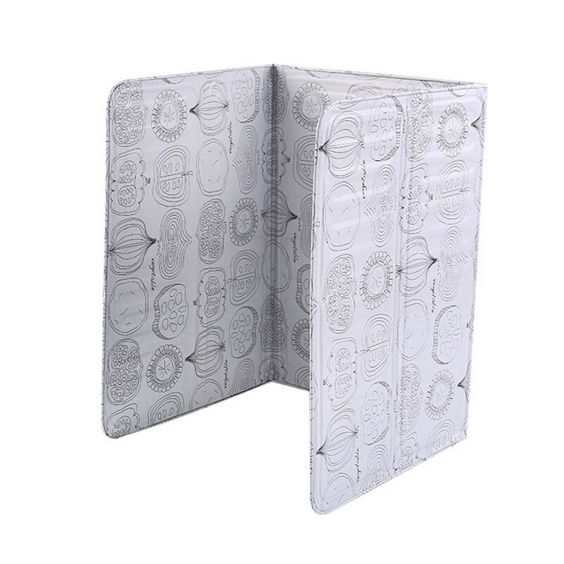 Deflector para estufa de Gas de cocina, escudo térmico de placa deflectora de aceite con papel de aluminio, resistente a altas temperaturas y fácil de limpiar: as shown5