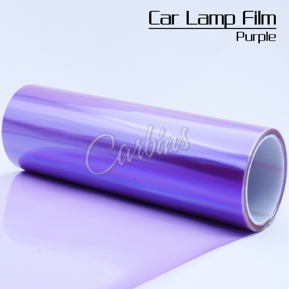 30*200cm Car Styling Headlights Taillights Translucent Vinyl Film Wateproof Protective Changing Color Auto Lights Film Sticker: Purple