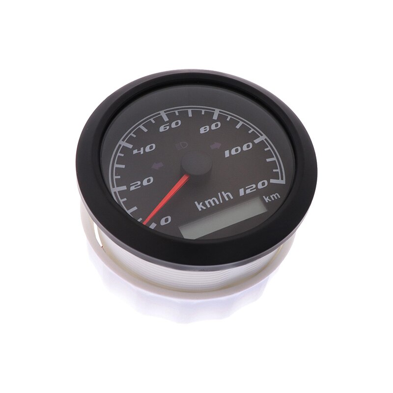 Digital Speedometer 120 KM/H 200 KM/H With Left Right High Beam Indicator Lights For Car Boat Speed Meter Gauge 12V/24V