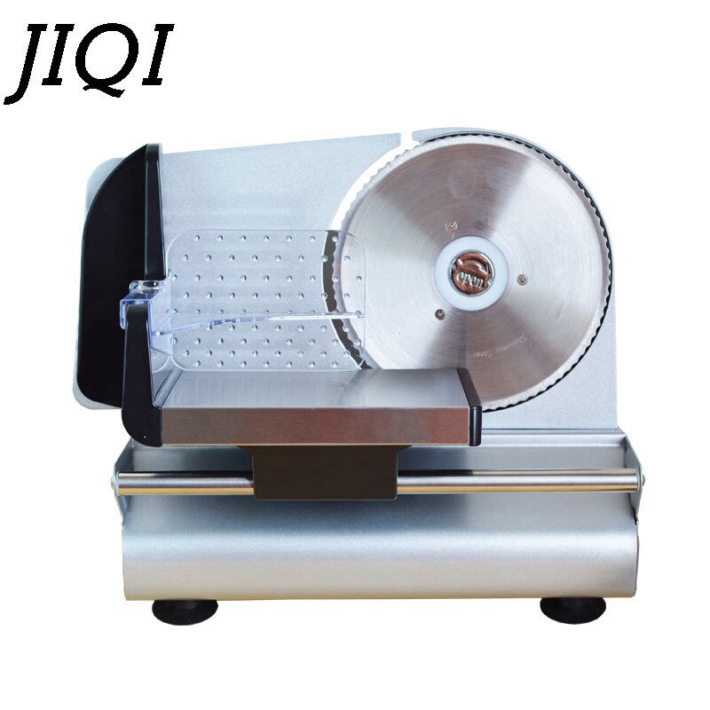 JIQI-máquina de cortar carne eléctrica para el hogar, rebanador de pan, verduras y frutas, cortador para carne de cordero congelada, 110V/220V