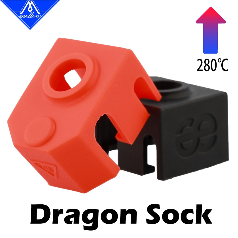 Calcetines suaves de silicona Phaetus Dragon para impresora 3D, protección de temperatura Hotend para Voron 0/1,8/2,4, bloque calentador Dragon