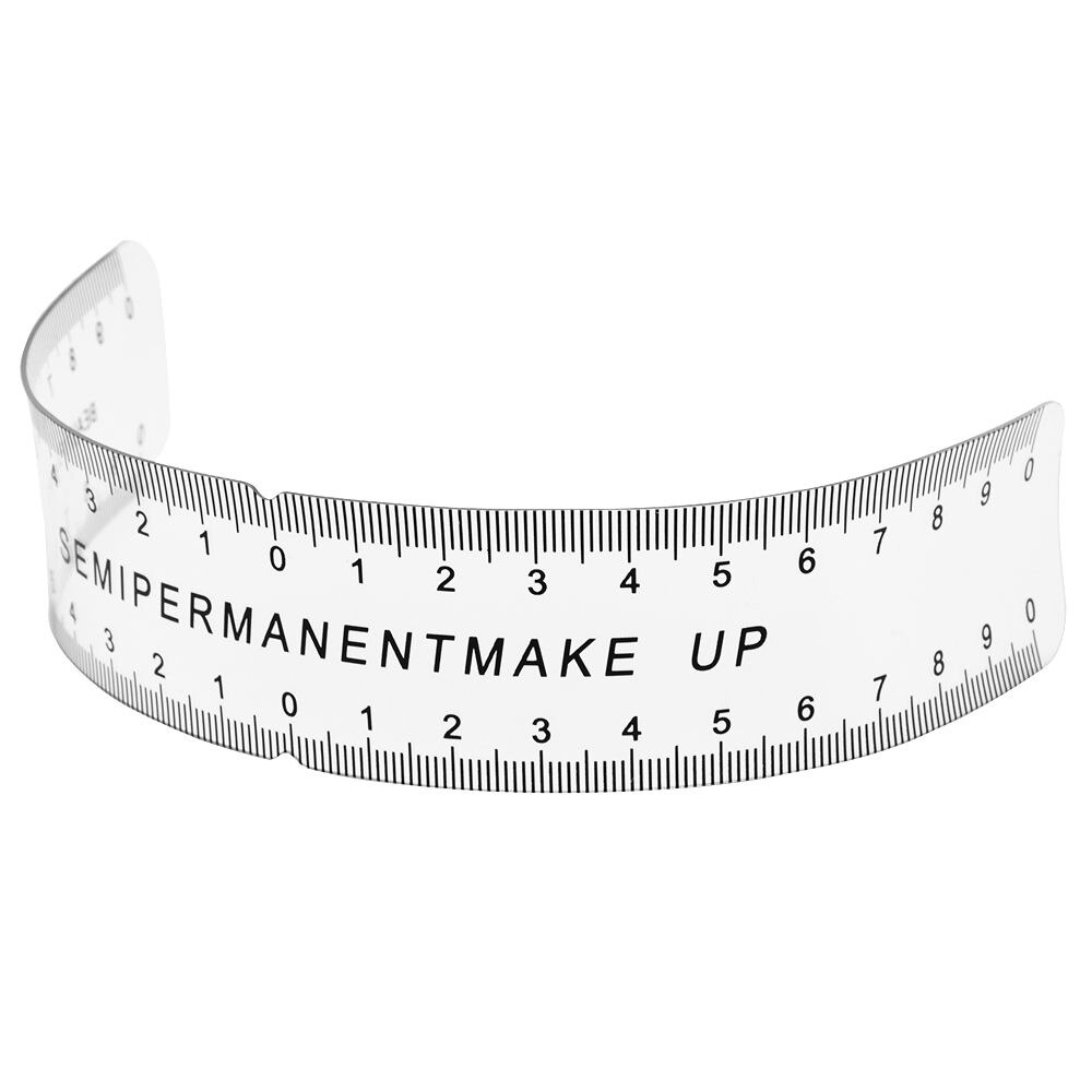 1pc øyenbryn sjablong pleie bryn semi fast sminke linjal måleverktøy forme styling øyenbryn mal