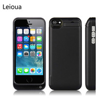 Leioua-funda de batería de 4200mAh para Iphone 5 5c 5s Se, la mejor batería externa portátil con funda de carga y soporte