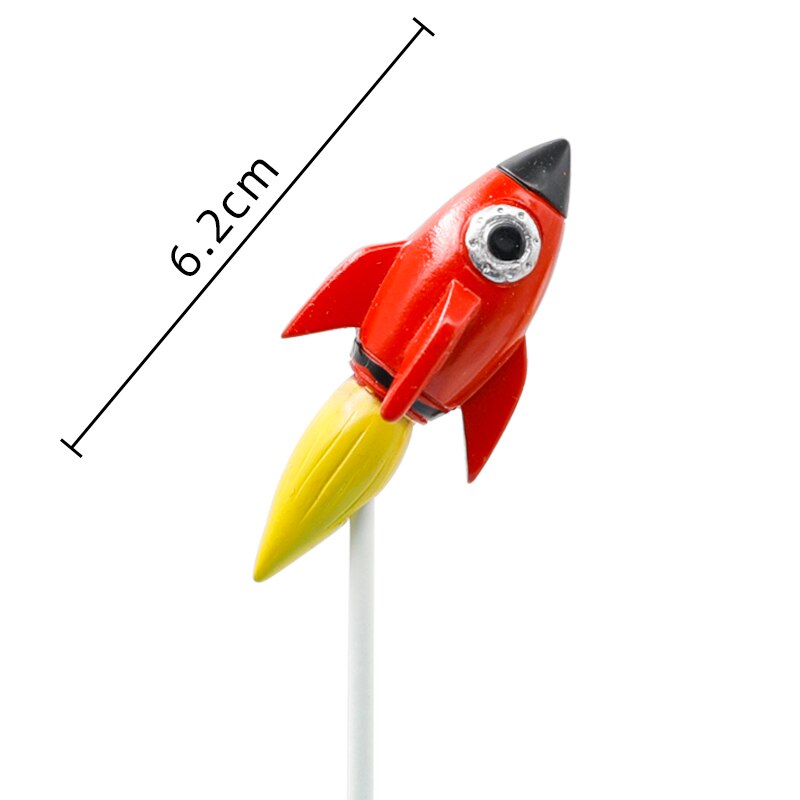 Universo stelle razzo astronauta luna buon compleanno lettera decorazione Cake Topper Dessert per la festa dei bambini regali adorabili per bambini: A7