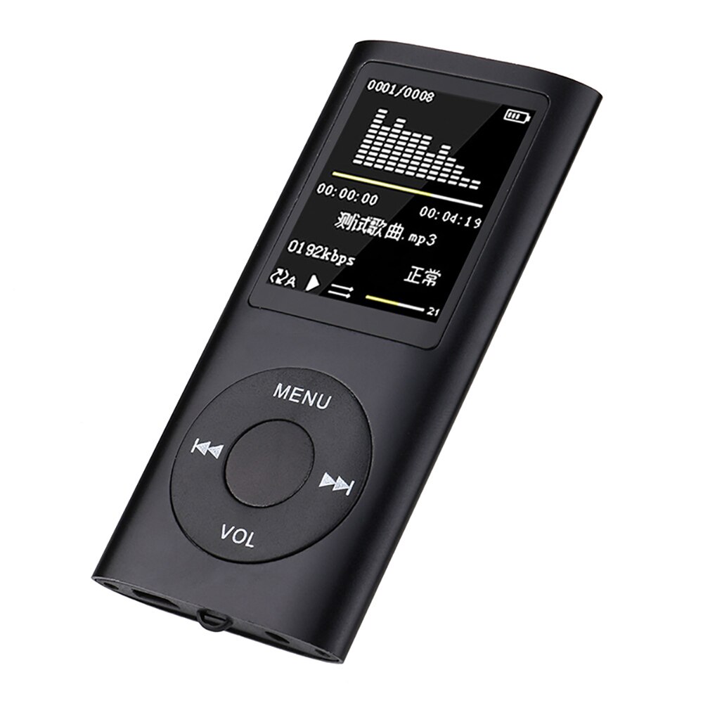 32GB MP4 Player Portable LCD MP3 HIFI Player Walkman Mp4 Players Video Lossless Music Mp4 Player: Black