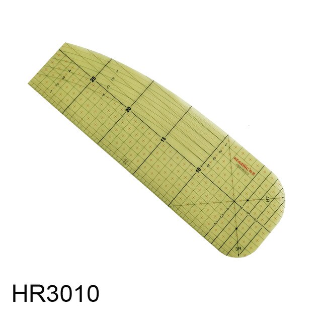 Regla de medición de planchado de 2 tamaños, herramientas de costura de retazos, herramienta de medición de suministros de costura DIY, novedad: HR3010