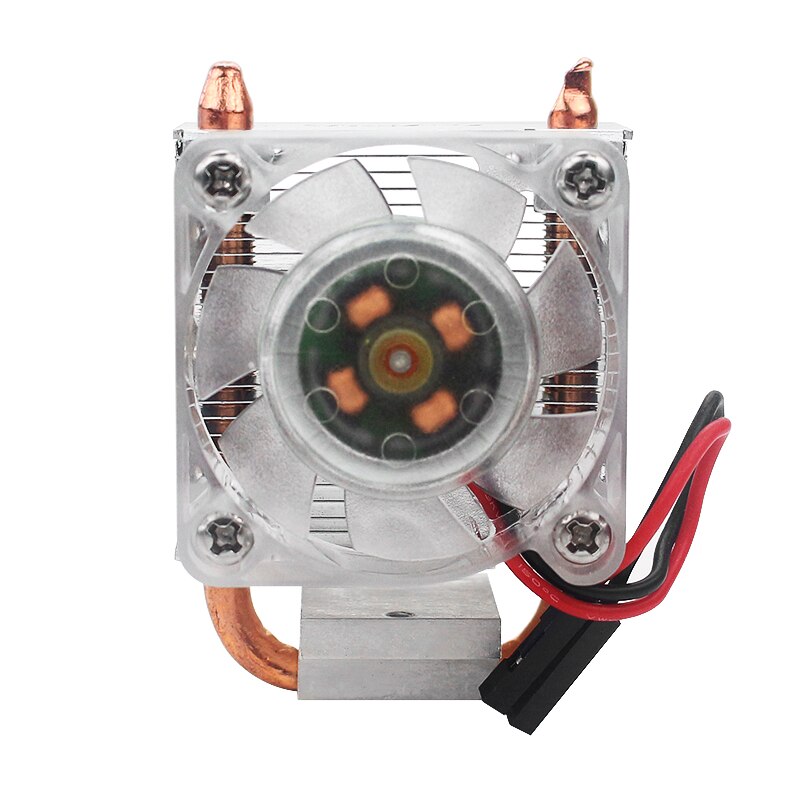 Para Raspberry Pi Shell 4 B / 3B / 3B torre de hielo ventilador de refrigeración V2.0 Super disipación de calor 7 colores Vertical: White