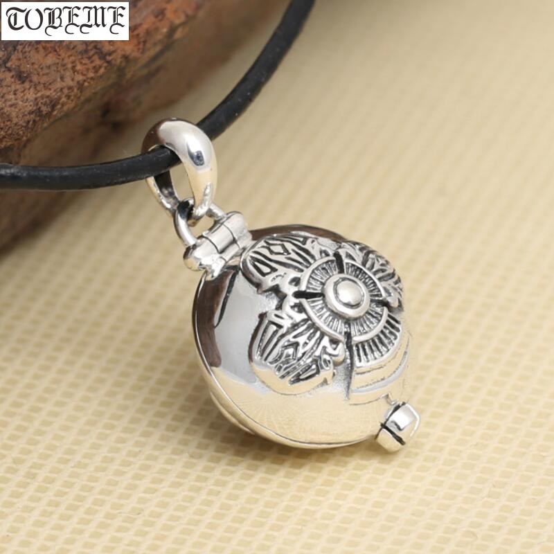 Handmade 925 silver tibetan gau box pendant sterling silver buddhist prayer box pendant gau pendant tibetan jewelry