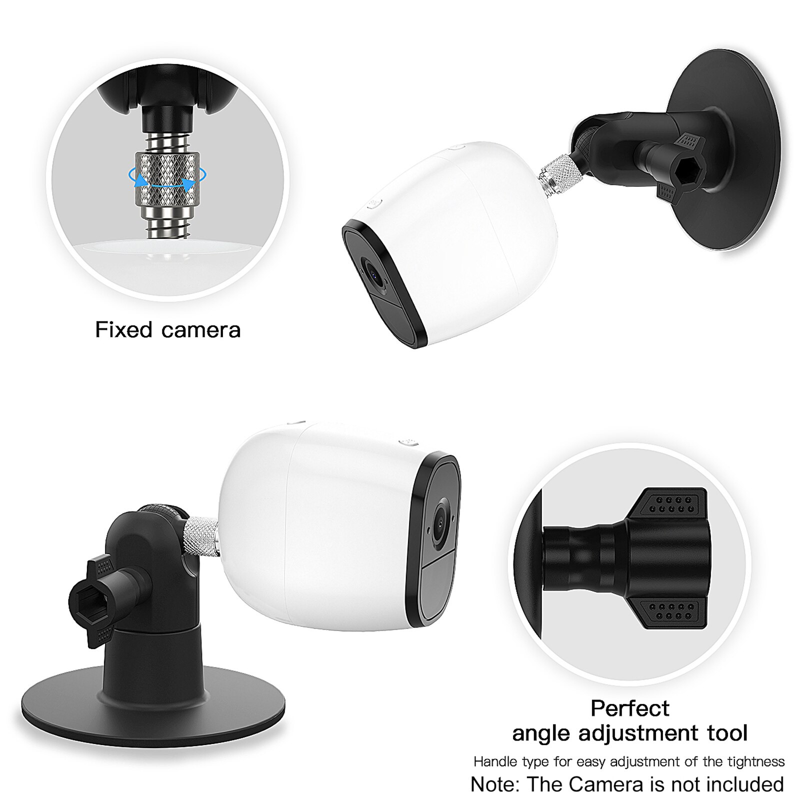 Adjustable Wall Mount Compatible with ARLO PRO/PRO2 ultra /PRO3 / ARLO GO / ARLO HD Home Camera Mounting Bracket Outdoor Indoor