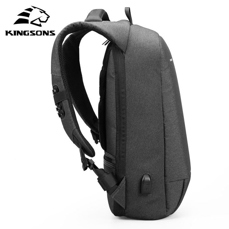 Kingsons ks3149w mochila masculina para 13 15.6 polegadas portátil mochila grande capacidade estilo casual mochila repelente de água