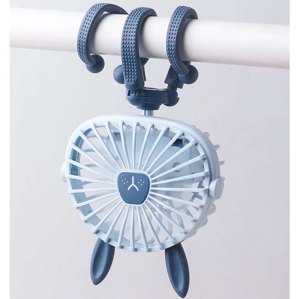 Ventilador eléctrico de pulpo recargable por USB, ventilador para cochecito, cuna, ventilador pequeño silencioso portátil