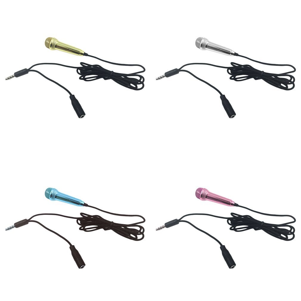 1pcs Mini 3.5mm Wired Microphone for Mobile Phone Tablet PC Laptop Speech Sing