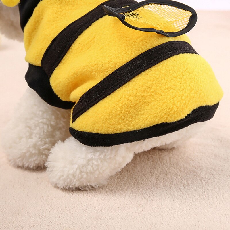 Vêtements pour chien de compagnie, déguisement mignon abeille | Costume manteau, jolies ailes, chien chat transformé, manteau, vêtements pour animaux de compagnie, petits chiens