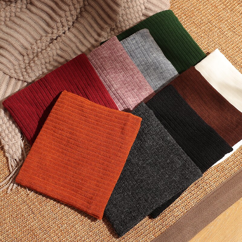 Foulard à rayures épaisses pour femmes et hommes, en velours, écharpe couleur unie, bonnet pour l'extérieur, protège cou, oreilles, bonnet d'hiver,