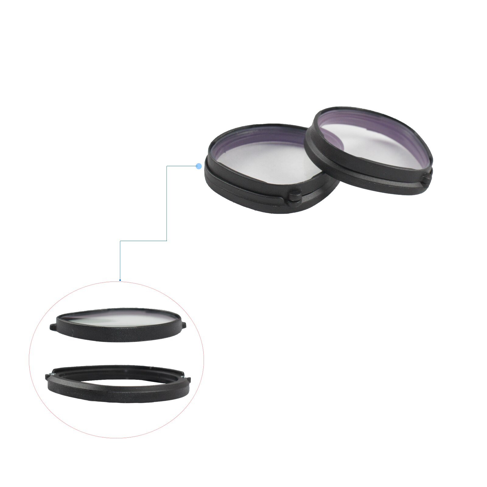 Anti-blue Light Lenses for Oculus Quest 2 VR Headset Glasses Magnetic Eyeglass Frame Lens Protection for quest2 Accessories