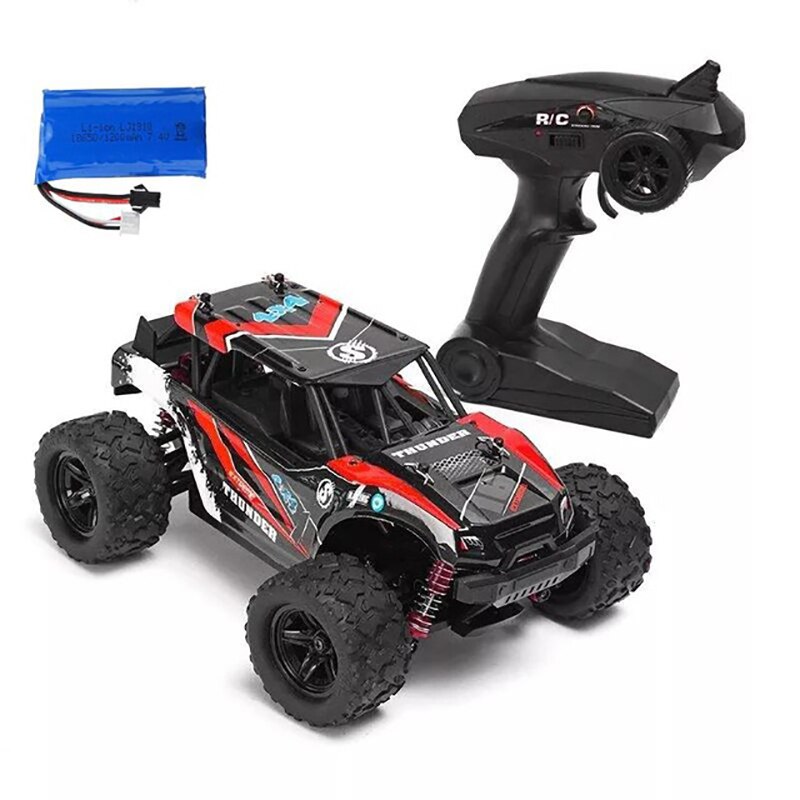 1/18 Scale RC Car 40+MPH 2.4G 4WD High Speed Fast Remote Controlled Large TRACK HS 18311/18312 RC Car Toys Christmas: style-2 Red