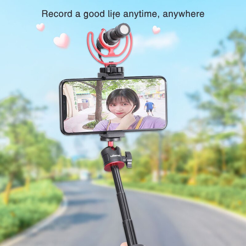 Ulanzi MT-08 Mini Extendable camera Desktop mobile Tripod for DSLR SLR Phone Vlog Extend Tripod 1.5KG Maxload Adjustable Tripod