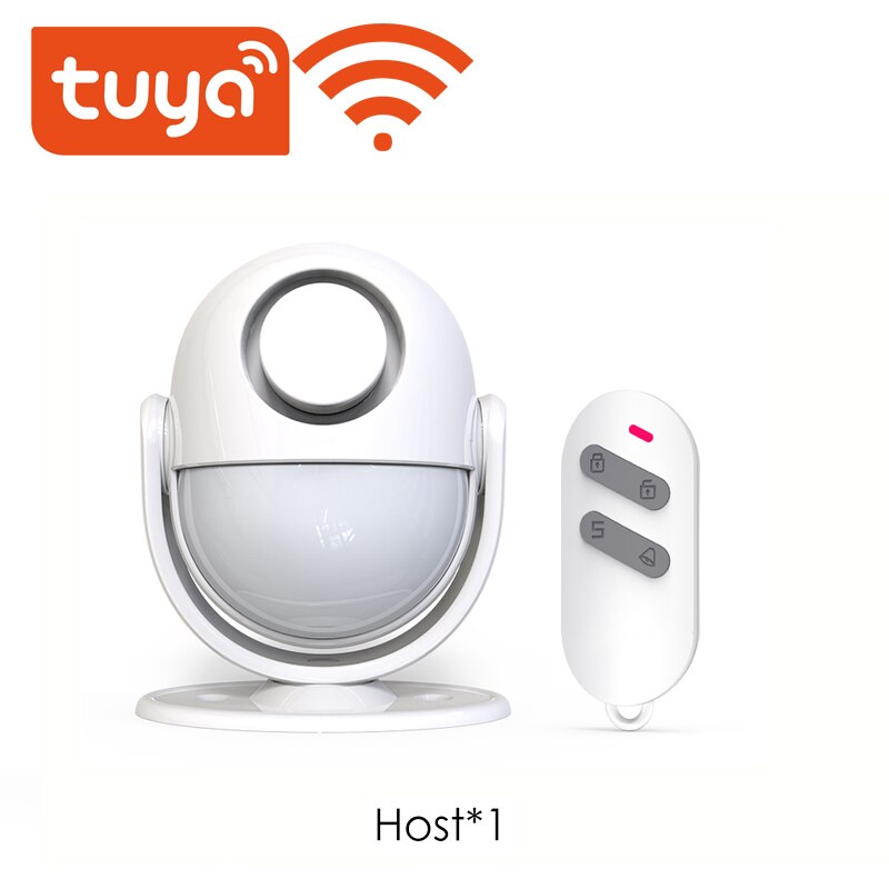 Tuya Smart Home Security WIFI Alarm System 120dB Works With Google Alexa 433 PIR Detector Door Sensor Smart Life App Burglar: KIT 1 / UK Plug
