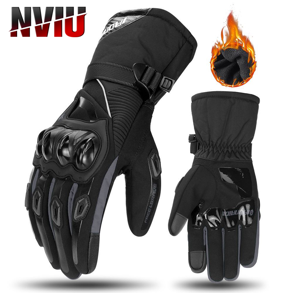 Guanti Moto invernali impermeabili Touch Screen uomo guanti Moto guanti protettivi antivento guanti Moto Motocross