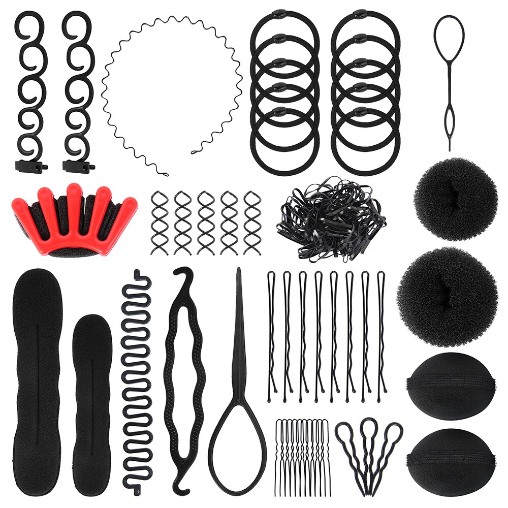 Haar Styling Tools Set Accessoires DIY Haar Accessoires Haar Modelling Tool Kit Magic Eenvoudige Snelle Spiraal Haar Vlecht