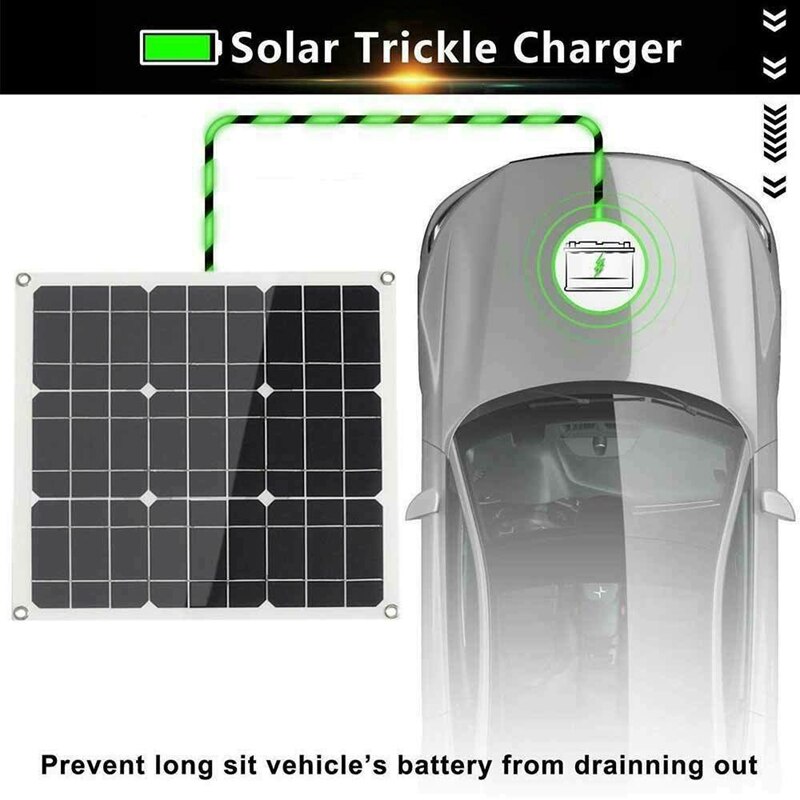 200 Watt 200W Solar Panel Kit with LCD Solar Controller 12V RV Boat Off Grid