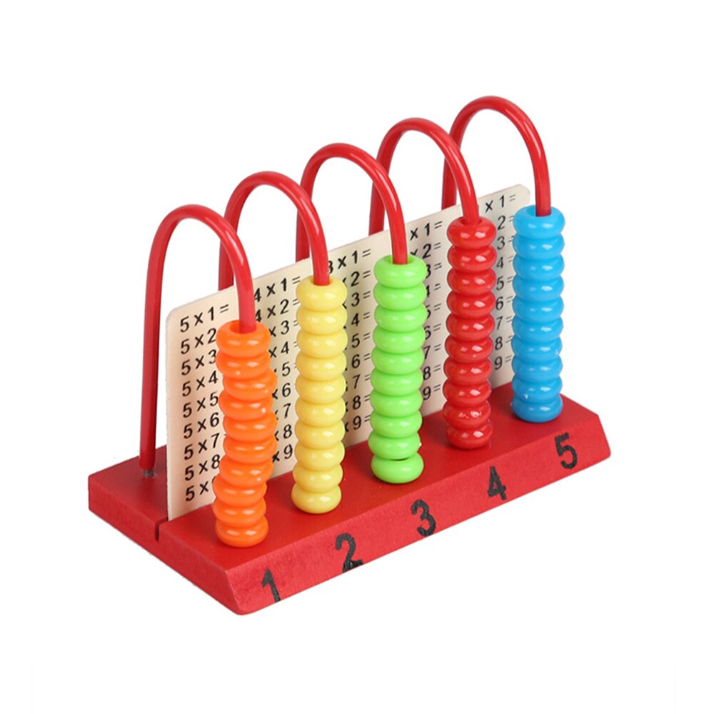Juguetes de madera para niños, cuentas para contar matemáticas, juguete educativo de aprendizaje