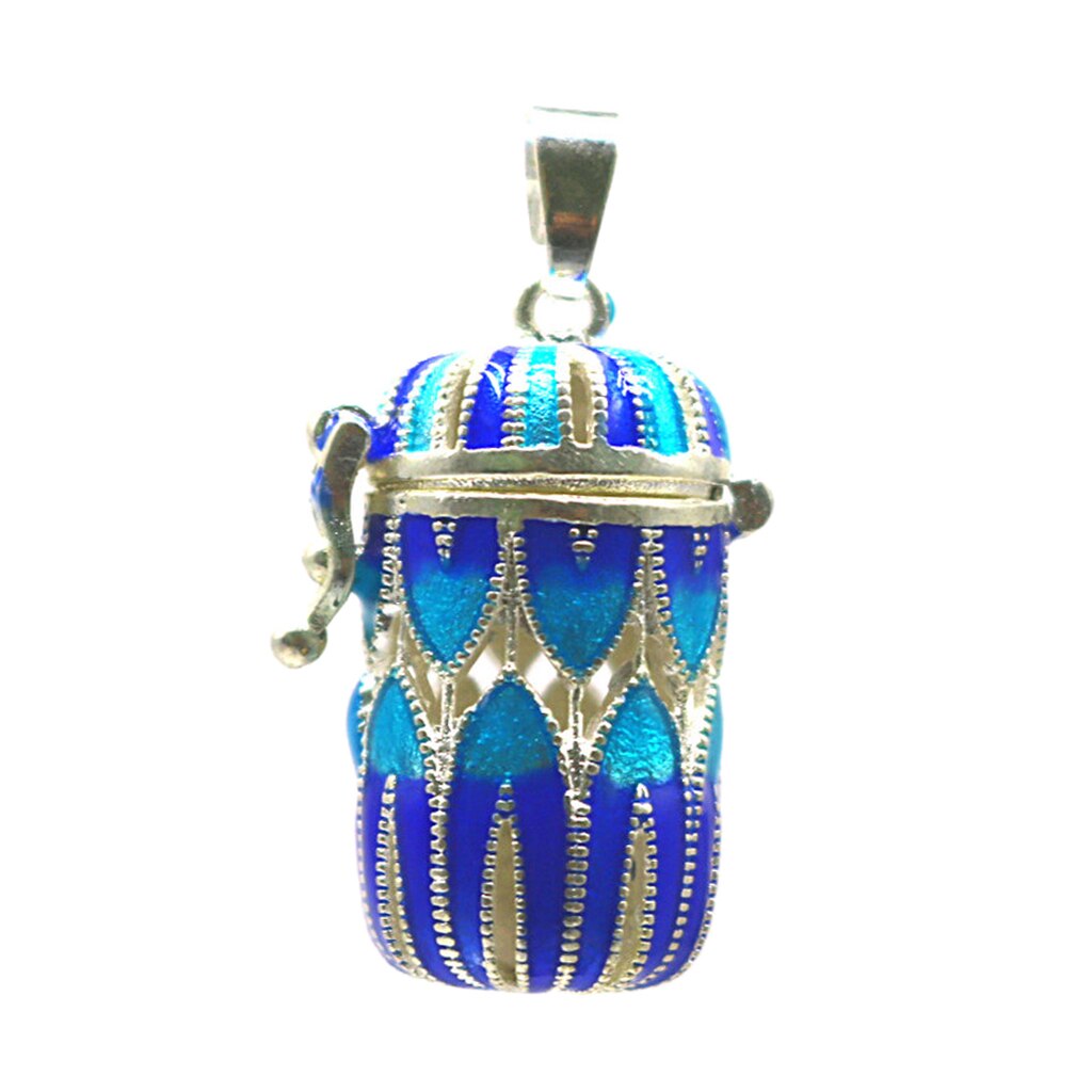 Essential Oil Diffuser Pendant Perfume Cage Locket Hollow Out Enamel Bottle: 5