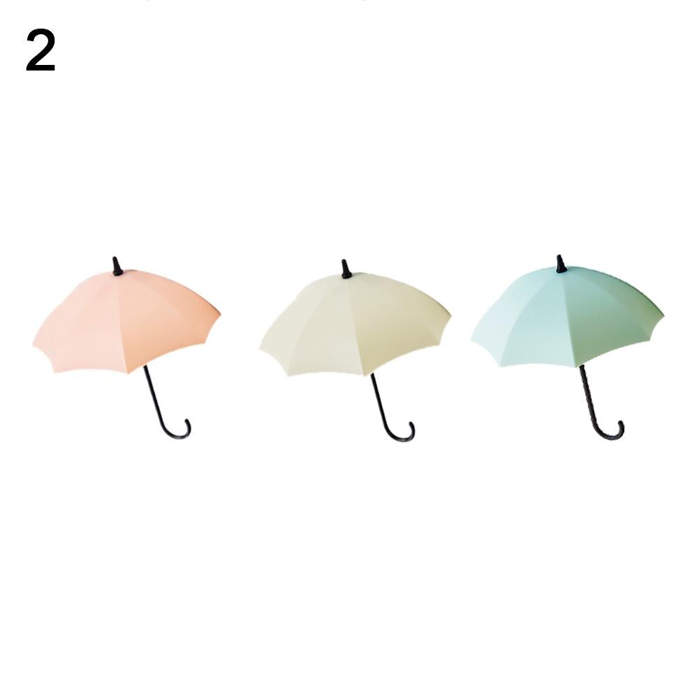 Hooks Up 3Pcs Mini Umbrella Wall Hook Key Hanging Keyring Holder Decorative Home Storage Organization: 2