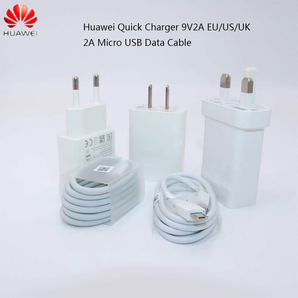 Huawei 9V2A EU charger QC 2.0 Quick Fast Charge Adapter USB Type-c Voor nova3 3i 4 honor 9 8x p7 p8 p9 p10 p20 lite mate 7 8 9