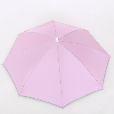 YADA Headwear Kappe Kopf Hüte Tragbare Kopf Regenschirm Hütte Angeln Kappen Punkt Spitze Regenschirm Sport Kappe Handarbeit draussen Regenschirm YD153: Rosa