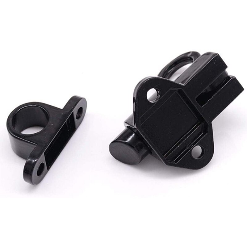 Pull Ring Spring Bounce Automatic Load Bolt Latch for Door Window Cabinet Drawer Security Self-Closing Gate Lock 4Pieces