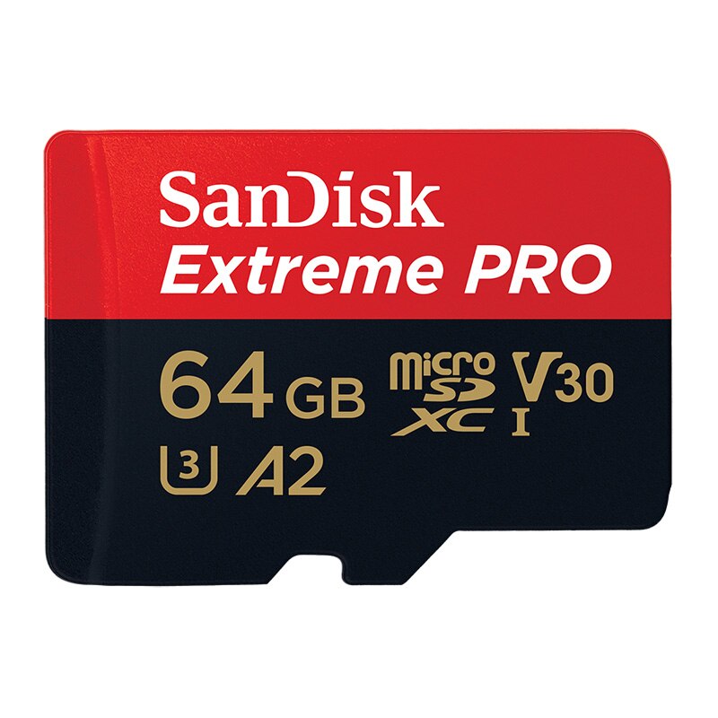 SanDisk MicroSD Karte 64GB 128GB Flash Speicher Karte 16GB 32GB U1/U3 C10 TF Karte 200GB 256GB UHS-I A1/A2 V30 SDXC 400GB 4K Full HD: Extreme Pro-64GB