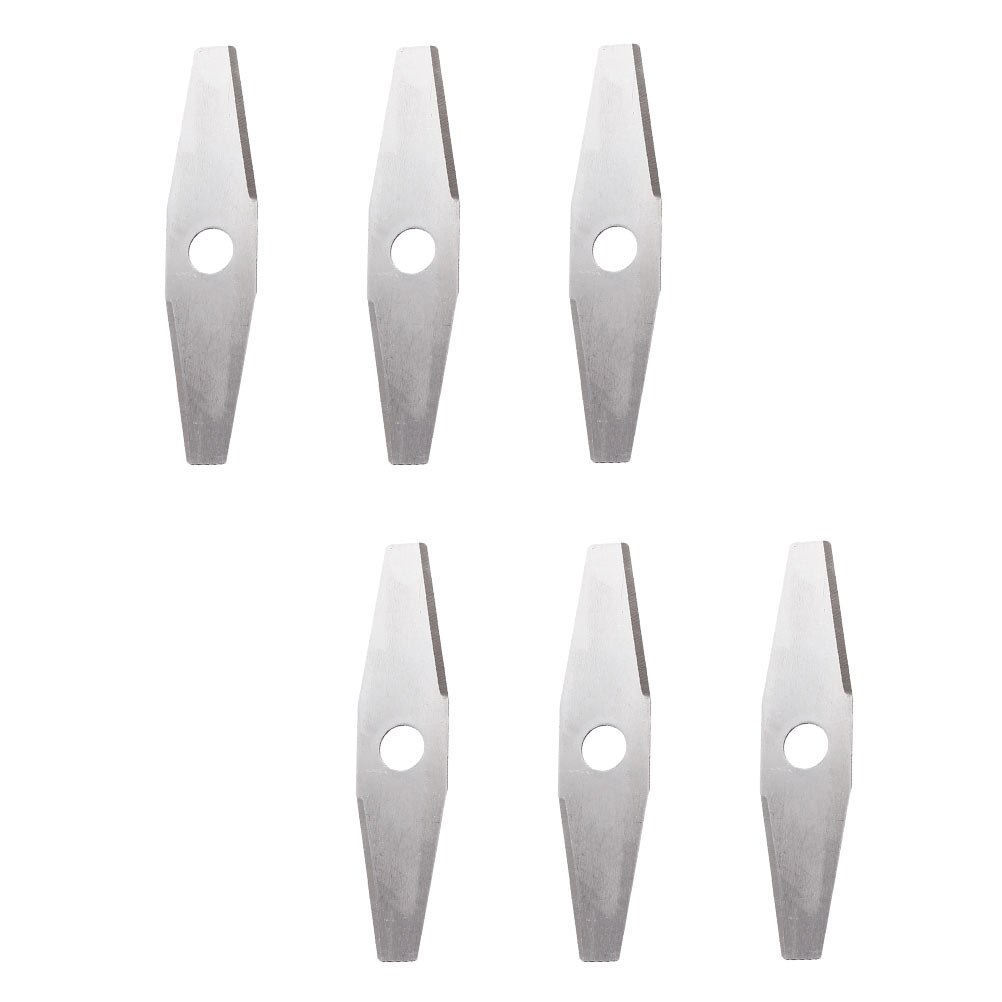 6pcs Lawn Mower Blades Cutting Blades Alloy Garden Grass Trimming Blades