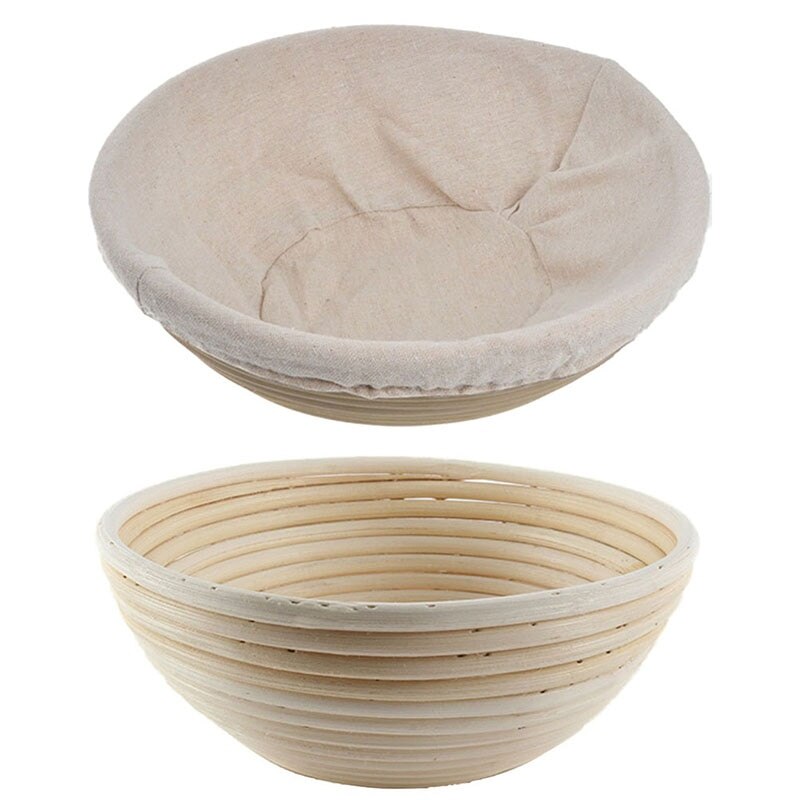 Handmade Oval Rattan Basket Dough Banneton Brotform Bread Proofing Proving Fermentation Baskets Kitchen Tools