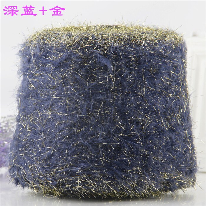100g Plush Yarn Mutlicolor Hand Crochet Line Thread Yarns Knitting Sew Yarn Thread Needle Work: Silver