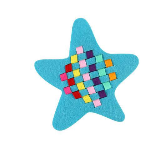 Scuola materna Fai Da Te Manuale Del Tessuto Panno Early Learning Education Giocattoli Montessori Insegnamento di Matematica Giocattoli: Starfish