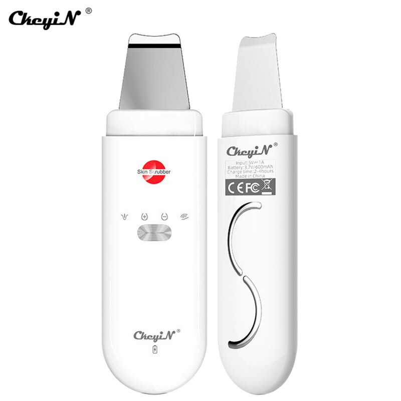CkeyiN Ultrasonic Skin Scrubber Deep Cleaning Skin Care Peeling USB Plug Beauty Face Acne Blackhead Remover Ultrasound Machine