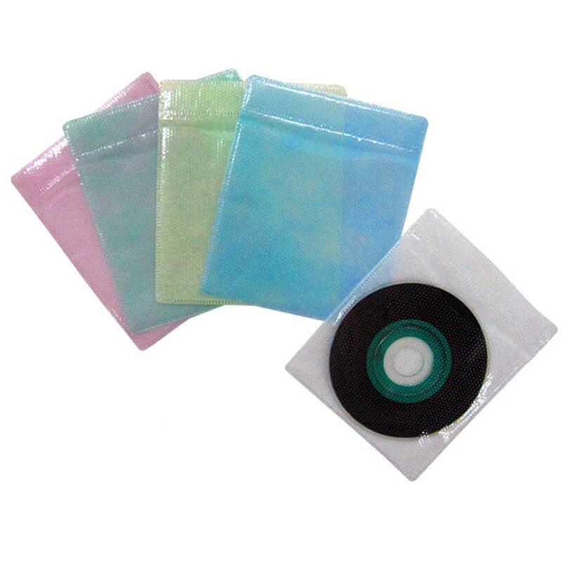 100Pcs 8cm 3" mini CD Storage Sleeve Envelope Holder Stationary Holder