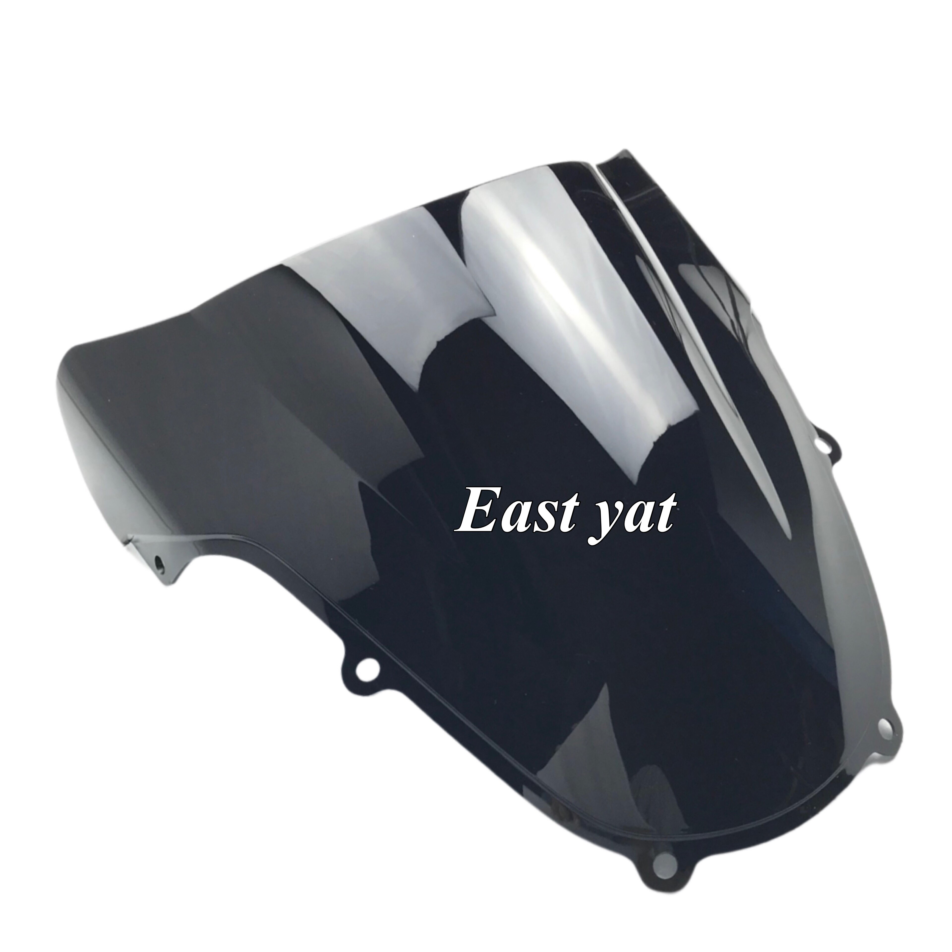 Parabrisas de doble burbuja para motocicleta, accesorio negro para Suzuki GSXR 600 GSXR 750 GSXR 1000 K1 K2 2000 2001 2002 2003