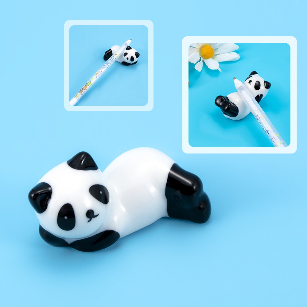 1 Pcs Mooie Keramische Panda Eetstokjes Stand Rest Rack Porseleinen Lepel Vork Houder Decoratie Leuke En Handige