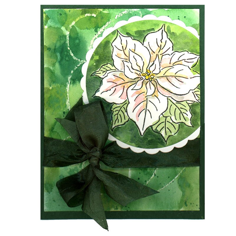 Blooming Poinsettia Season Moment Transparent Clear Stamps Seals Stamp for DIY Scrapbooking Paper Crafts Cards Making