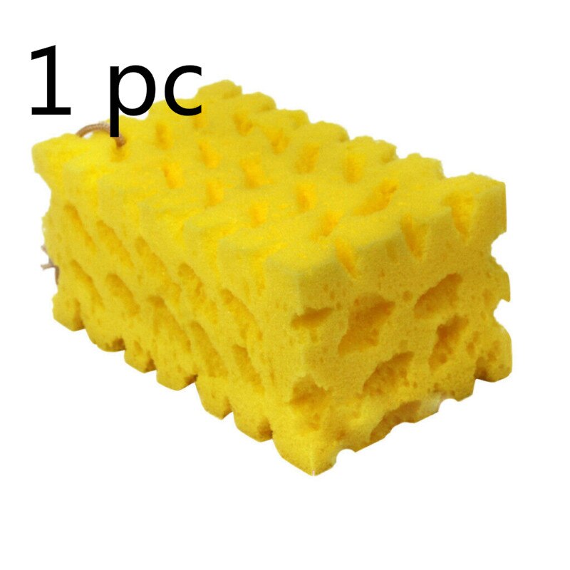 Extra stor skyddbar biltvätt svamp block bikaka korall svamp tvätt rengöring bil detalj ta bort fläckar tillbehör: 16 x 10 x 7.5cm